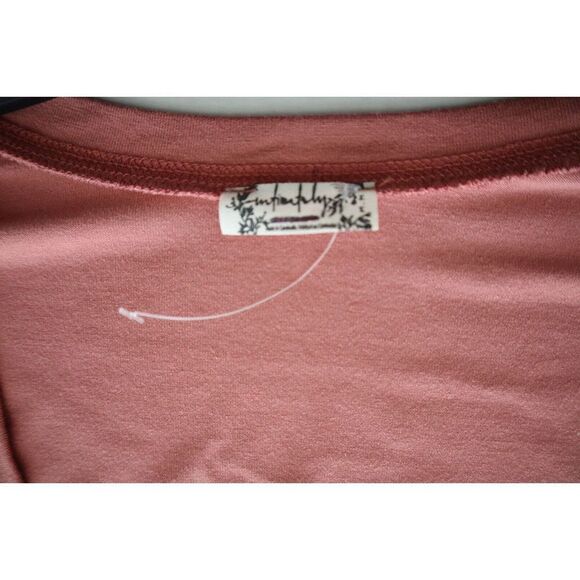 Intimately Free People OB1776956 Women's Sz Medium Pink Scoop Neck L/S Top - Picture 3 of 8